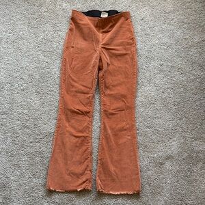 Knox Rose Burnt Orange Corduroy Pants
